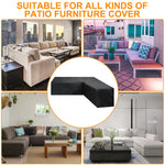 Bọc Sofa Góc Nội Thất Sân Vườn Ngoài Trời Chống Bụi Bọc Bàn, 215x215x87cm, 200x270x82cm, 286x222x82cm, 300x300x98cm, 155x95x68, 210x270x85cm