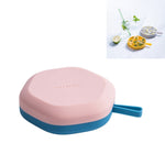 Khuôn làm đá viên lục giác sáng tạo DIY hộp lưu trữ khay làm đá tự làm, lục giác (Trắng), lục giác (Đỏ xanh)