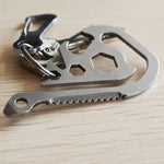 Dụng cụ khẩn cấp đa năng móc khóa EDC ngoài trời, dụng cụ khẩn cấp EDC