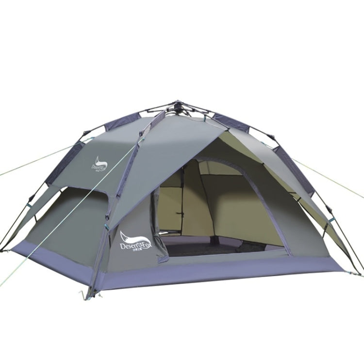 Lều cắm trại du lịch ngoài trời Desert&Fox Lều tự động dễ dựng cho 3-4 người, xanh quân đội, xanh da trời, xanh quả