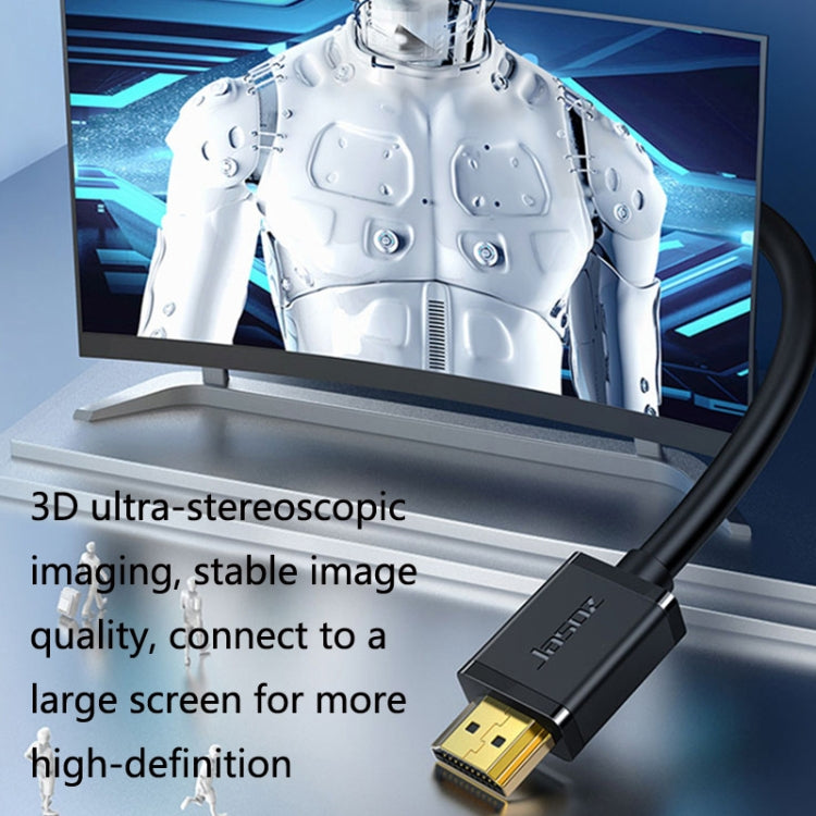 Cáp máy chiếu HDMI 4K Jasoz độ nét cao lõi đồng không oxy, chiều dài cáp:, 0.5m, 1m, 1.5m, 2m, 3m, 5m, 8m, 10m, 12m, 15m, 20m