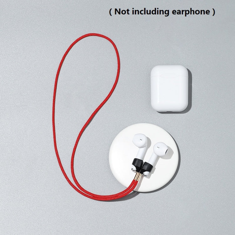 Dây chống mất nam châm mạnh acrylic cho tai nghe không dây AirPods, màu đỏ, đen