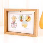 Khung ảnh bàn xoay gỗ hai mặt kích thước: 6 inch, 7 inch, 8 inch