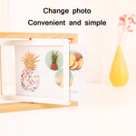 Khung ảnh bàn xoay gỗ hai mặt kích thước: 6 inch, 7 inch, 8 inch
