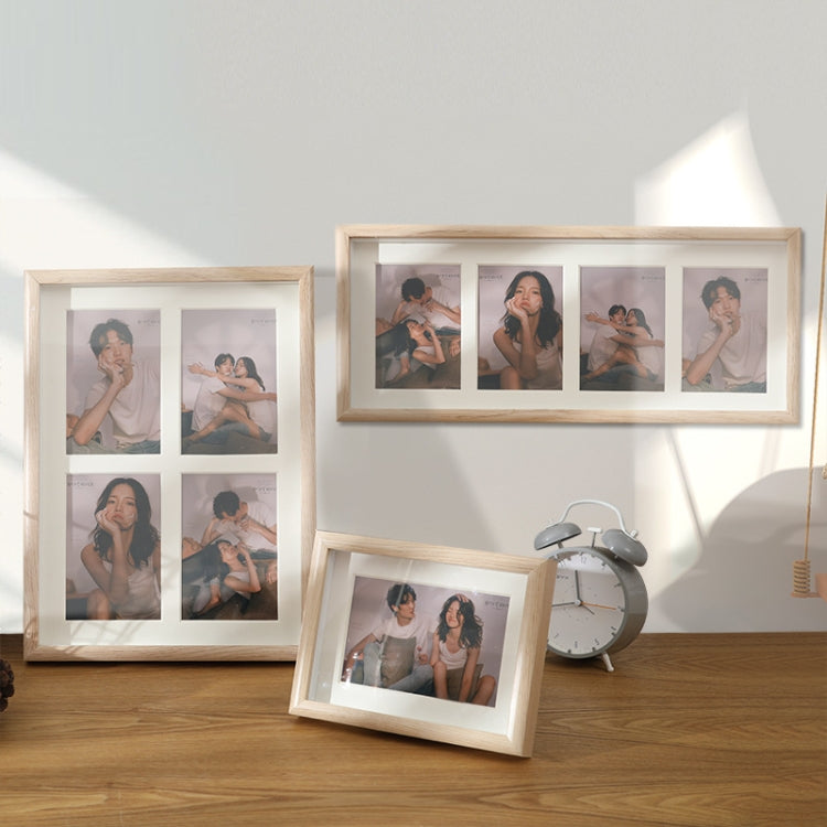 Khung ảnh gỗ treo tường kiểu con lắc đa năng, kiểu khung: 8 inch, hai khung, ba khung, bốn khung ngang, bốn khung dọc