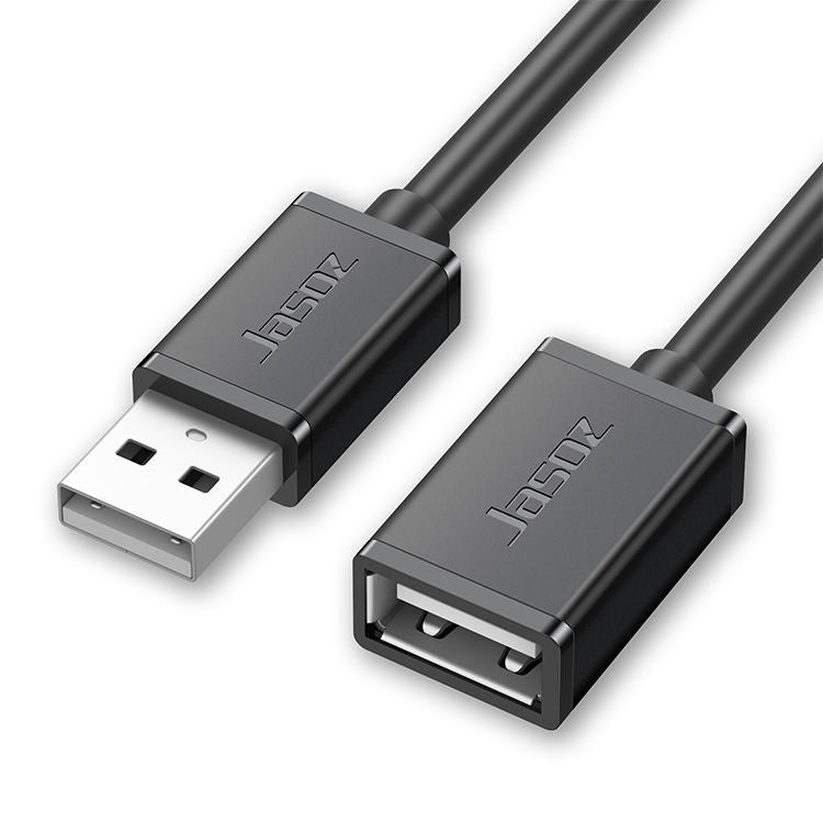 Cáp nối dài dữ liệu lõi đồng không oxy USB đực sang cái Jasoz, màu: đen 0.5m, đen 0.5m, đen 1m, đen 1.5m, đen 2m, đen 3m, đen 5m, xanh đậm 0.5m, xanh đậm 1m, xanh đậm 1.5m, xanh đậm 2m, xanh đậm 3m, xanh đậm 5m, đen 8m