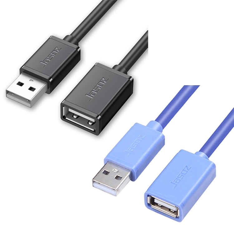 Cáp nối dài dữ liệu lõi đồng không oxy USB đực sang cái Jasoz, màu: đen 0.5m, đen 0.5m, đen 1m, đen 1.5m, đen 2m, đen 3m, đen 5m, xanh đậm 0.5m, xanh đậm 1m, xanh đậm 1.5m, xanh đậm 2m, xanh đậm 3m, xanh đậm 5m, đen 8m