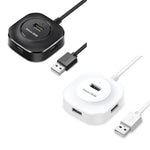 Bộ chia HUB USB2.0 4 cổng tốc độ cao Jasoz 1 ra 4, màu đen 0.3m, đen 0.5m, đen 1.2m, trắng 0.3m, trắng 0.5m, trắng 1.2m