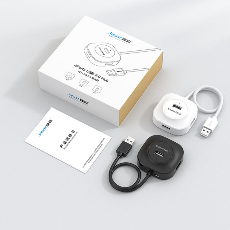 Bộ chia HUB USB2.0 4 cổng tốc độ cao Jasoz 1 ra 4, màu đen 0.3m, đen 0.5m, đen 1.2m, trắng 0.3m, trắng 0.5m, trắng 1.2m