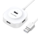 Bộ chia HUB USB2.0 4 cổng tốc độ cao Jasoz 1 ra 4, màu đen 0.3m, đen 0.5m, đen 1.2m, trắng 0.3m, trắng 0.5m, trắng 1.2m