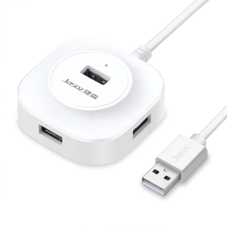 Bộ chia HUB USB2.0 4 cổng tốc độ cao Jasoz 1 ra 4, màu đen 0.3m, đen 0.5m, đen 1.2m, trắng 0.3m, trắng 0.5m, trắng 1.2m