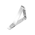 30 kẹp khăn trải bàn bằng thép không gỉ, kẹp bàn tam giác linh hoạt cho dã ngoại, 30 cái (Cổ điển), 30 cái (Sóng)