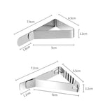 30 kẹp khăn trải bàn bằng thép không gỉ, kẹp bàn tam giác linh hoạt cho dã ngoại, 30 cái (Cổ điển), 30 cái (Sóng)