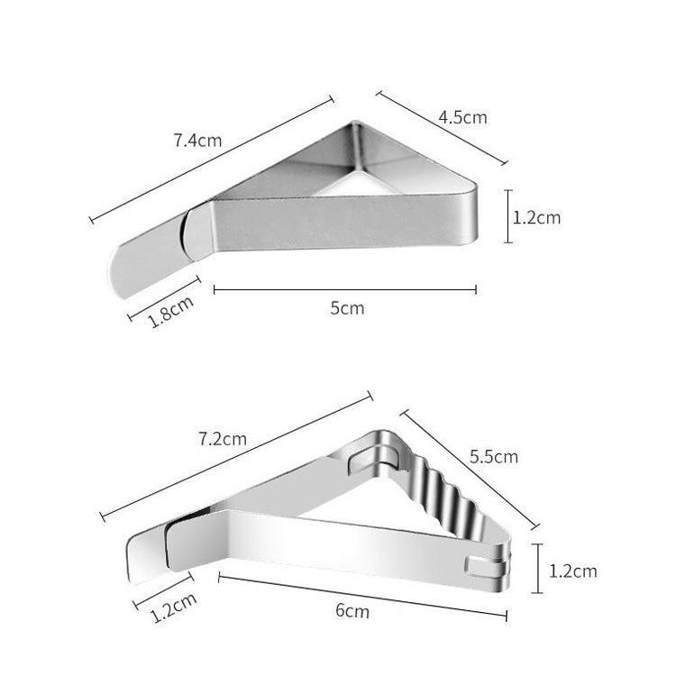 30 kẹp khăn trải bàn bằng thép không gỉ, kẹp bàn tam giác linh hoạt cho dã ngoại, 30 cái (Cổ điển), 30 cái (Sóng)