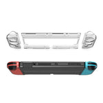 DOBE Bộ bảo vệ tay cầm chủ + Tay cầm trái và phải vỏ bảo vệ chống rơi trong suốt cho Switch OLED, TNS-1133B(Màu trong suốt)