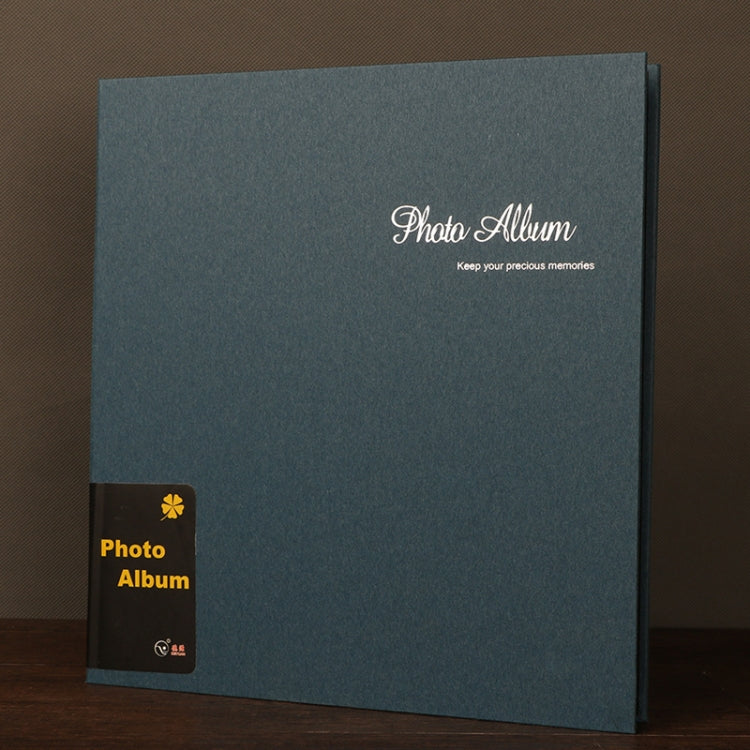 Album ảnh dán thủ công da lộn 12 inch, màu đen viền vàng, đỏ bụi gia đình, xanh Ba Tư, xám cà phê cao cấp, năm vàng
