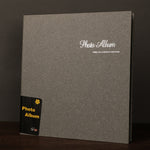 Album ảnh dán thủ công da lộn 12 inch, màu đen viền vàng, đỏ bụi gia đình, xanh Ba Tư, xám cà phê cao cấp, năm vàng