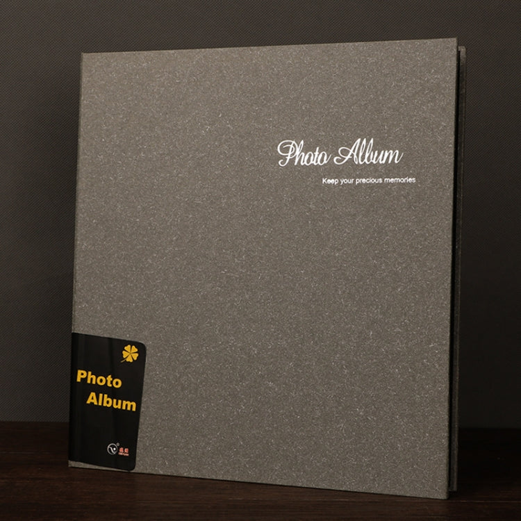 Album ảnh dán thủ công da lộn 12 inch, màu đen viền vàng, đỏ bụi gia đình, xanh Ba Tư, xám cà phê cao cấp, năm vàng