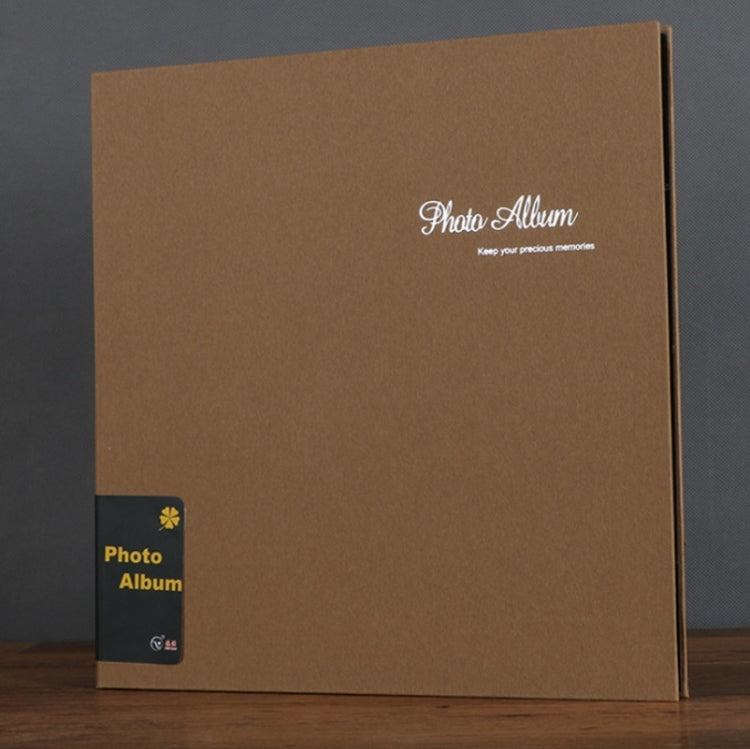 Album ảnh dán thủ công da lộn 12 inch, màu đen viền vàng, đỏ bụi gia đình, xanh Ba Tư, xám cà phê cao cấp, năm vàng