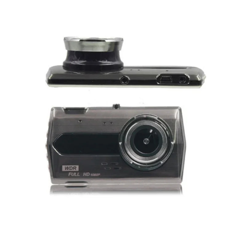 Máy ghi hình lái xe trước và sau với ống kính kép 4 inch HD 1080P có tầm nhìn ban đêm, 1080P