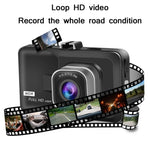 Máy ghi hình lái xe góc rộng HD 1080P 3.0 inch với hình ảnh lùi, Thông số kỹ thuật: Ghi hình đơn độ phân giải bình thường (Màu đen)