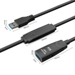 Cáp nối dài USB 3.0 đực sang cái D.Y.TECH, chip chống nhiễu kép, chiều dài:, 10m, 15m