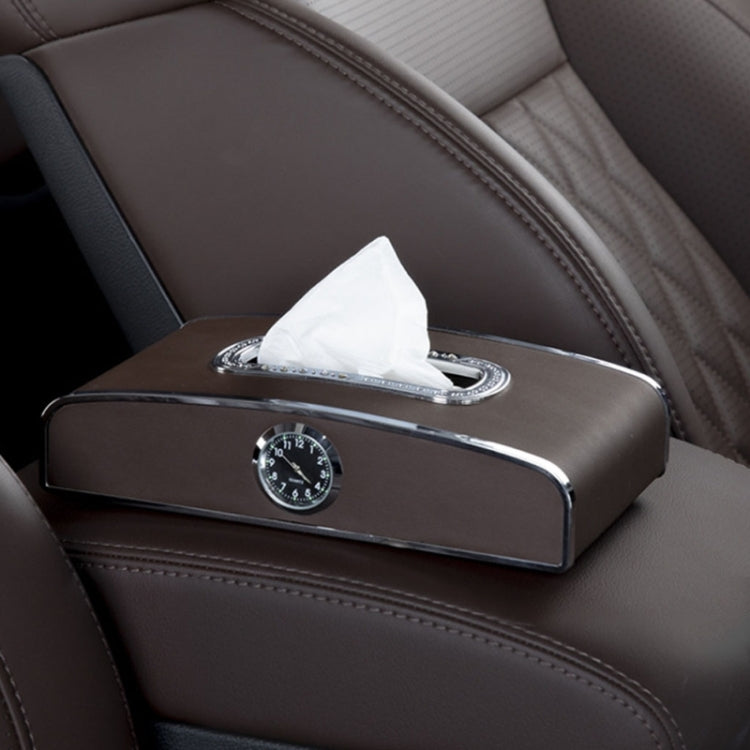 Car Clock Tissue Box Multi-Function Vehicle Instrument Table Paper Towel Box, Style:, Clock+Parking Card (Green), Clock+Parking Card (Ivory), Clock+Parking Card (Agate), Clock+Parking Card (Black), Clock+Parking Card (Gray)                             ...