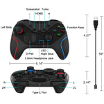 Tay cầm chơi game không dây có chức năng đánh thức cho Nintendo Switch/Android/IOS/PC, Kiểu dáng:, S818 Xanh lá đen