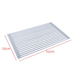 Giá đựng bộ lọc nước gấp gọn cho bồn rửa bát, giá đỡ đũa, kiểu dáng: vuông silicon 52x33cm, vuông silicon 43x30.5cm, tròn silicon 52x33cm, tròn silicon 44.5x33cm, tròn silicon 43x33cm, tròn silicon 42x35cm, tròn silicon 52x24.5cm