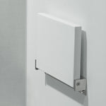 Ghế tắm gắn tường nhà vệ sinh TX-116N-UP cho người già, màu đen, trắng