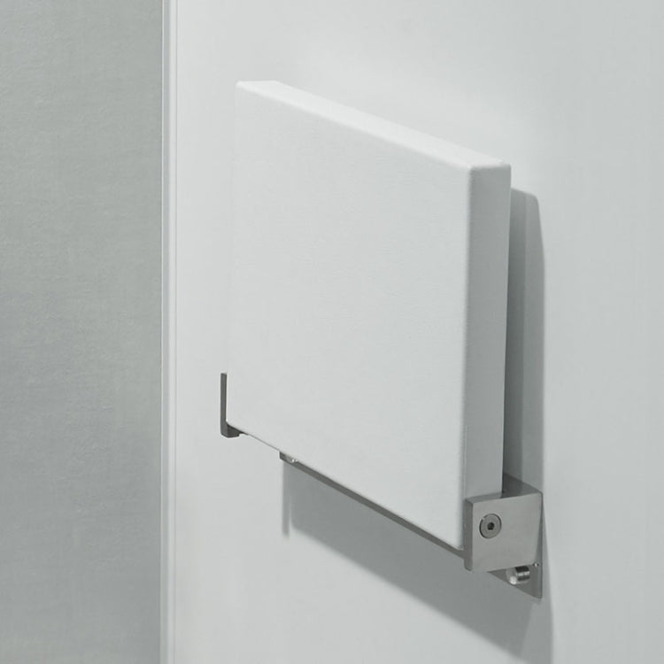 Ghế tắm gắn tường nhà vệ sinh TX-116N-UP cho người già, màu đen, trắng