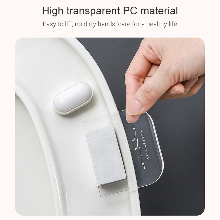 Tay cầm nắp bồn cầu FY-J109, dụng cụ nâng nắp bồn cầu không dơ tay, màu đỏ rượu, trong suốt, xanh đậm