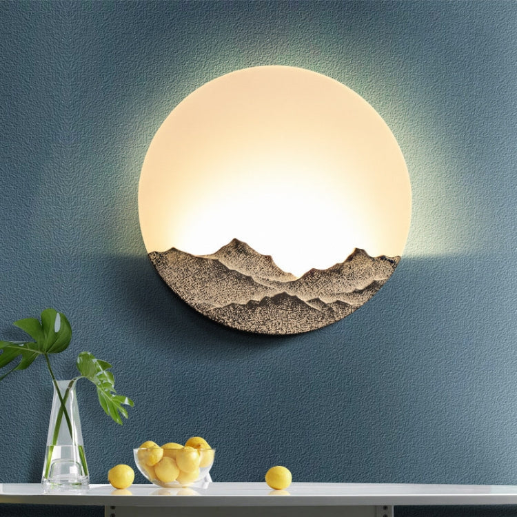 Chinese Style Wall Lamp LED Bedroom Bedside Lamp Living Room Decoration Lamps, Mud Color Small, Mud Color Medium, Mud Color Large, Ancient Silver Small, Ancient Silver Medium, Ancient Silver Large