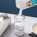 Hộp đựng gia vị Marbrasse đo lường, loại nhấn, chai gia vị xoay kín, hộp gia vị nhà bếp, đơn chiếc, đo lường