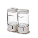 Hộp đựng gia vị Marbrasse đo lường, loại nhấn, chai gia vị xoay kín, hộp gia vị nhà bếp, đơn chiếc, đo lường