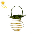 Đèn dứa năng lượng mặt trời đèn lồng sắt rèn dây đồng LED trang trí vườn ngoài trời chống nước, 24 LED, 60 LED