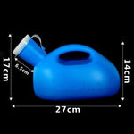 Bô đi vệ sinh du lịch 2000ML cho bé, trẻ em chống rò rỉ, bô tiểu di động có nắp, bô người già dày, dung tích lớn, bô đêm, 2 cái 2000ML (Trắng)