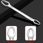 Cờ Lê Mở Điều Chỉnh Đầu Đôi Tự Siết Đa Năng, Màu Đen, Bạc