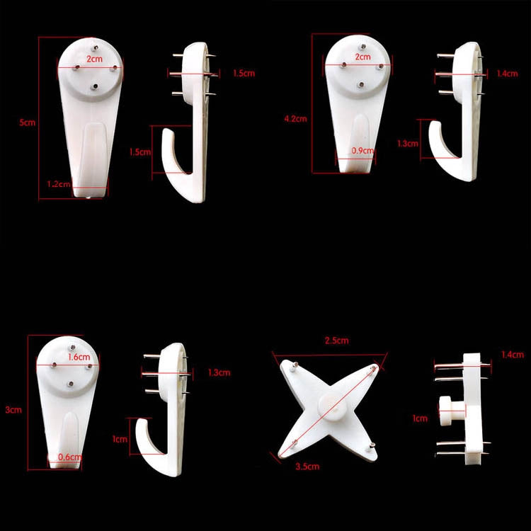Bộ 30 móc treo không cần đóng đinh, móc treo ảnh chắc chắn, móc treo tường vô hình không để lại dấu, kích thước: rất lớn, lớn, trung bình, khe cắm thẻ