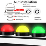 Đèn cảnh báo ba màu an toàn 24V LED chỉ báo bán cầu chống nước, kiểu 1, kiểu 2