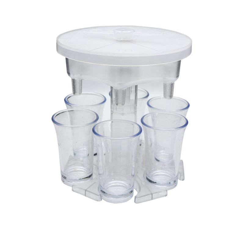 Bình rót rượu tự động 6 cốc kèm bàn xoay trò chơi, kiểu dáng: tròn xanh với cốc trong suốt, tròn xanh với cốc màu, tròn xám với cốc trong suốt, tròn xám với cốc màu, tròn nâu với cốc trong suốt