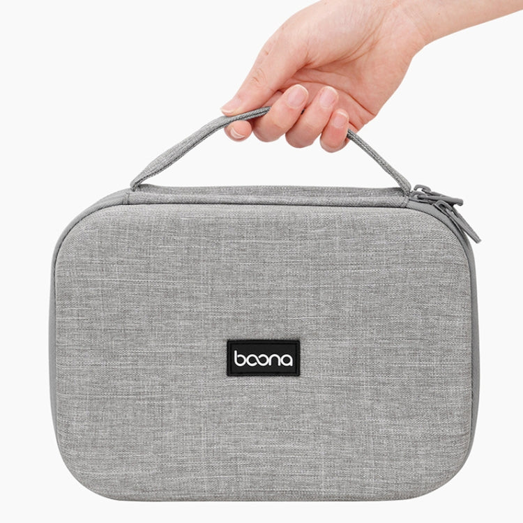 Hộp bảo vệ lưu trữ kỹ thuật số cáp nguồn laptop Baona BN-F011, Màu xám, Đen, Xám cỡ lớn, Đen cỡ lớn