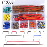 Bộ dây nhảy 14 kích thước hình chữ U không cần hàn cho breadboard, 840 chiếc, 560 chiếc, 140 chiếc