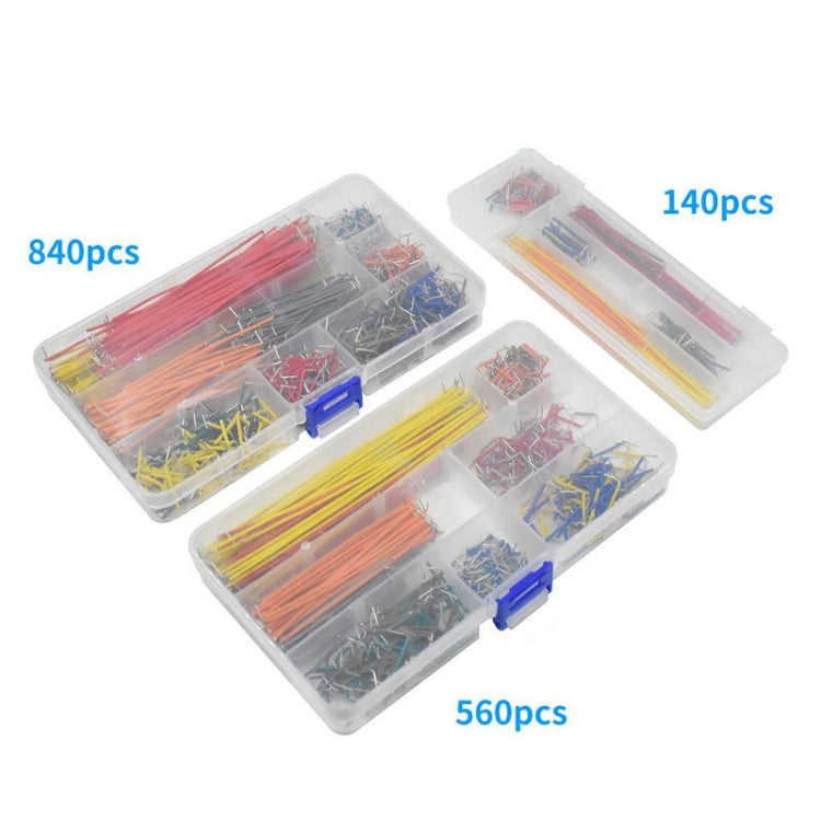 Bộ dây nhảy 14 kích thước hình chữ U không cần hàn cho breadboard, 840 chiếc, 560 chiếc, 140 chiếc