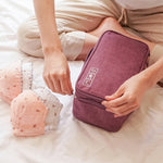 Túi đựng đồ chống thấm nước du lịch, túi đựng đồ lót, màu Đen, Xám, Tím, Đỏ Rượu, Xanh Da Trời, Xanh Hải Quân