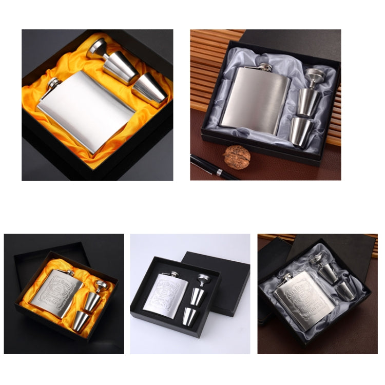 Bộ bình rượu inox di động kèm phễu ly rượu, 7OZ màu vàng grunge, 7OZ màu xám grunge, 7OZ Jack vàng grunge, 7OZ Jack xám grunge, 7OZ Jack lõi đen