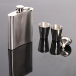 Bộ bình rượu inox di động kèm phễu ly rượu, 7OZ màu vàng grunge, 7OZ màu xám grunge, 7OZ Jack vàng grunge, 7OZ Jack xám grunge, 7OZ Jack lõi đen