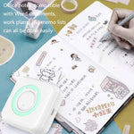 Máy in mini bỏ túi tiện lợi cho học sinh in câu hỏi sai, in nhiệt Bluetooth cho điện thoại di động, màu xanh, hồng