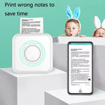 Máy in mini bỏ túi tiện lợi cho học sinh in câu hỏi sai, in nhiệt Bluetooth cho điện thoại di động, màu xanh, hồng