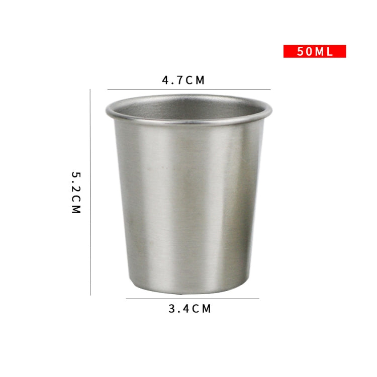 Cốc bia inox 304 chống rơi cho trẻ em, dung tích: 50ml, 50ml